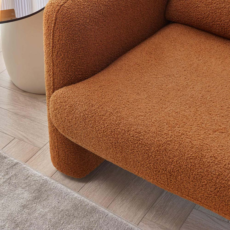 Fauteuil large 33,86 po Vicky, Polyester orange