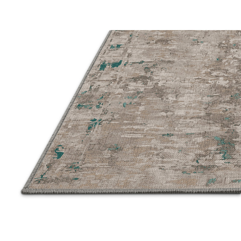 Tapis gris lavable à la machine GSIX03665, Rectangle 7 pi x 9 pi