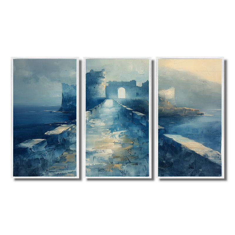 Lussier «Lussier», 3 pièces, Cadre flottant blanc, H 32 po x l 48 po x P 1 po