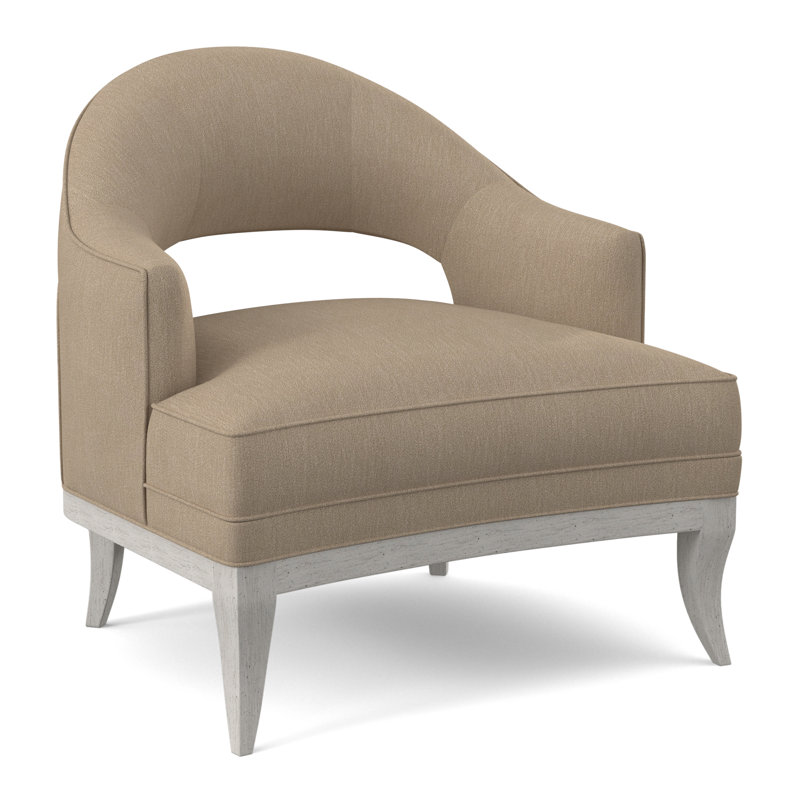 Mariposa Armchair, Bisque, Filigree Ivory 100% Polyester