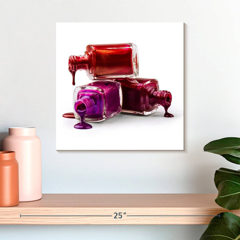Shuttleworth Spilled Nail Polish, 16" H x 16" W