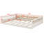 Lit plateforme tapissier avec garde-corps et coussin-1833897996