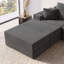 Canapé-lit modulaire surdimensionné en forme de L de 128 po avec repose-pieds-132915170