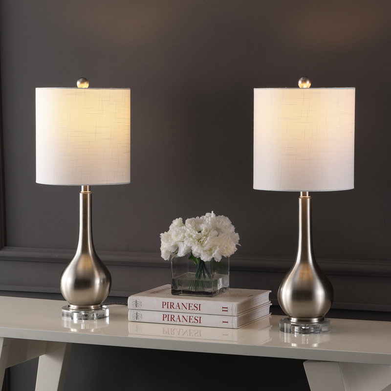 Bucherie Metal Table Lamp, Nickel