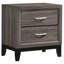 Ensemble de chambre avec grand lit 5 pièces Sayim Chêne gris-94577467