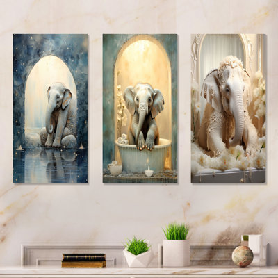 Éléphant de salle de bain
