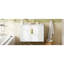 Meuble-lavabo vintage 30 po, lavabo en céramique blanche, 3 trous, portes à fermeture douce, intérieur spacieux, tablette réglable, meuble-lavabo mural avec design moderne, 2 rangements, évier facile à nettoyer