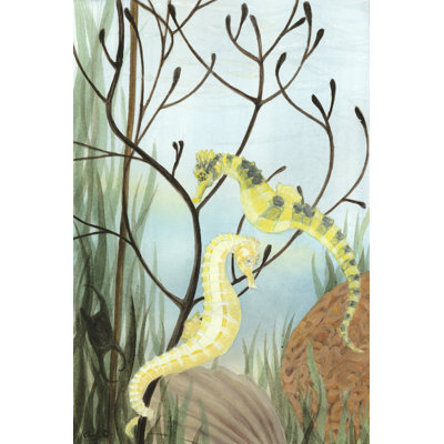 Seahorse Serenade II - Wrapped Canvas Painting