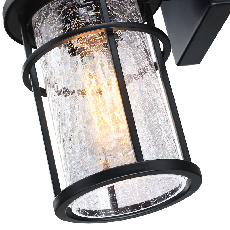 Anesicia Wall Light With Matte Black Finish, 11.21" H x 7.7" W x 5.91" D