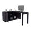 Bureau Elfrida, deux tablettes de rangement ouvertes