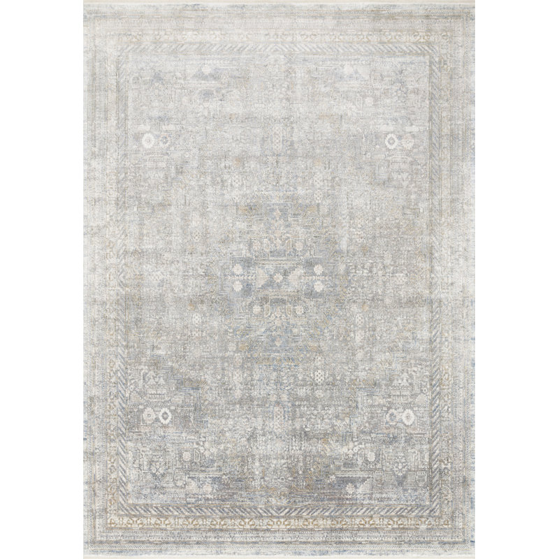 Robledo Performance Oriental Indoor Rug, Rectangle 3'7" x 5'