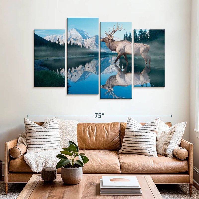 Reflections Of Glacier, 42" H x 68" W