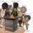 Black Propane Gas Fire Pit Table – Stainless Steel+wicker With Volcanic Stone, 2-in-1 Outdoor Dining/coffee Table, Patio/backyard Party Essential-2020568985