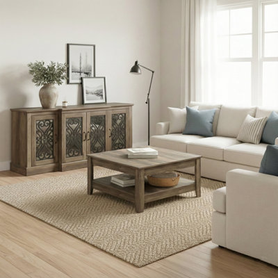 Tseng 2 Piece Modern Sideboard And Coffee Table Living Room Set