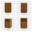 Coco Design 2-Drawer Manufactured Wood Nightstands with Storage and Built-in Outlets, Brown-750738079