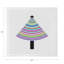 Christmas Tree Brights Hemstitch 22" Linen/Cotton Napkin