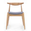 Ensemble de 2 chaises de salle à manger de style Mid-Century moderne - Cadre ergonomique en bois d'hévéa avec coussins moelleux-977683194-977683174