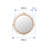 Rattan Frame Round Mirror-750308588