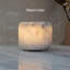 Lampe de table cylindrique en marbre blanc nuageux naturel, veilleuse à DEL chaude sans fil rechargeable, lumière ambiante portative à intensité variable à 3 niveaux pour la chambre à coucher, la salle de bain et le salon-794023346