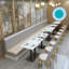 Banc rembourré Modern Light Luxury
