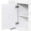 Base de meuble-lavabo simple 35,6 po seulement en blanc
