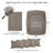 Vilano Springs Extra Deep Pocket Sheet Set, 6-Piece Ultra Soft Microfiber Sheets and Pillow Cases, Wrinkle Resistant, Easy Care-86340230-86340233