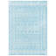 Tapis turquoise / ivoire Strobel-723828335