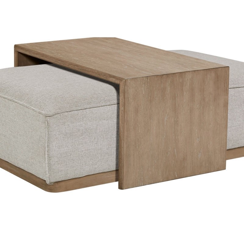 Ottoman & Tray Table - Gray