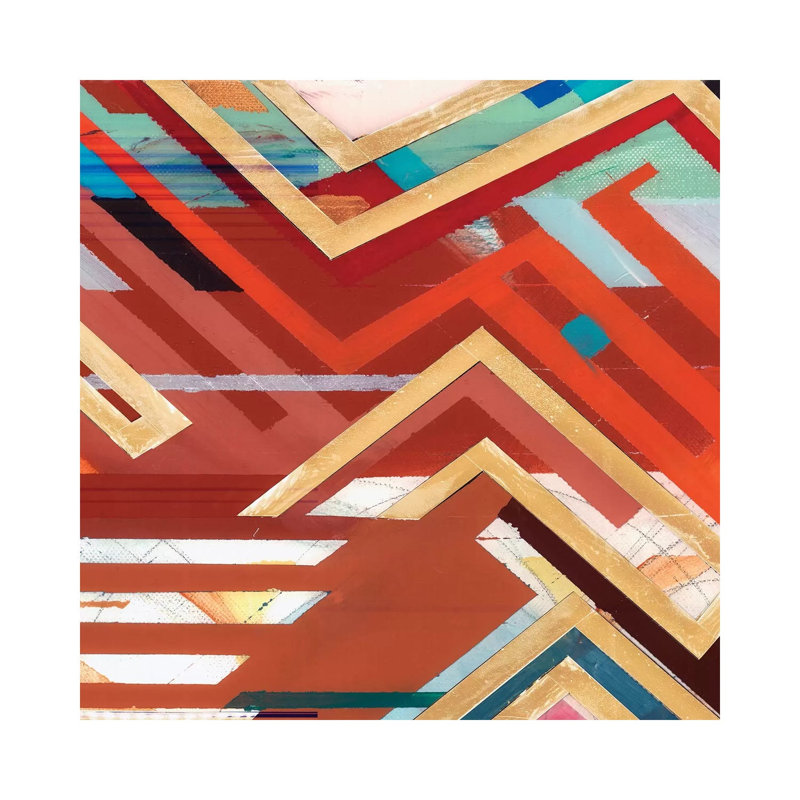 Zig Zag II by Bellissimo Art - Wrapped Canvas Gallery-Wrapped Canvas Giclée, 30.48 cm H x 30.48 cm W