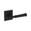 Dunsmoor Privacy Lever with Chamfered Square Rose in Matte Black-1672775507
