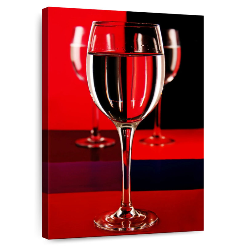 Yarlin Abstract Wine Glasses, 30" H x 20" W