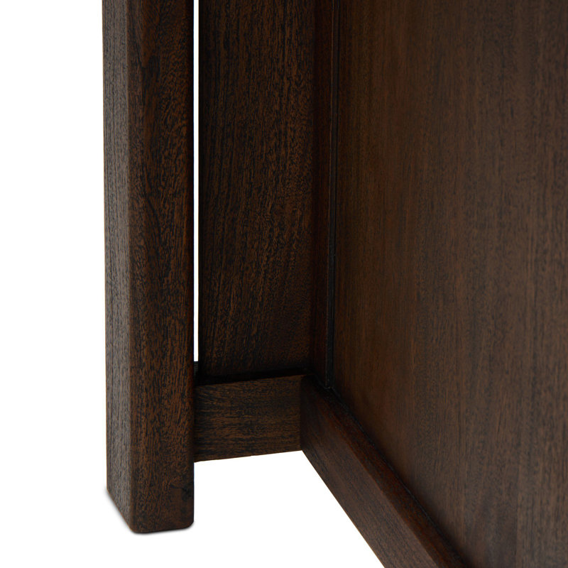 Table de bar Canton - Acacia brun foncé - Comptoir, Comptoir