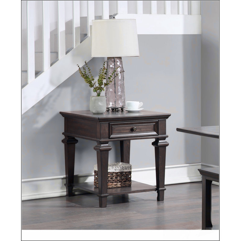 Table de bout avec tiroir de rangement Traditional Design