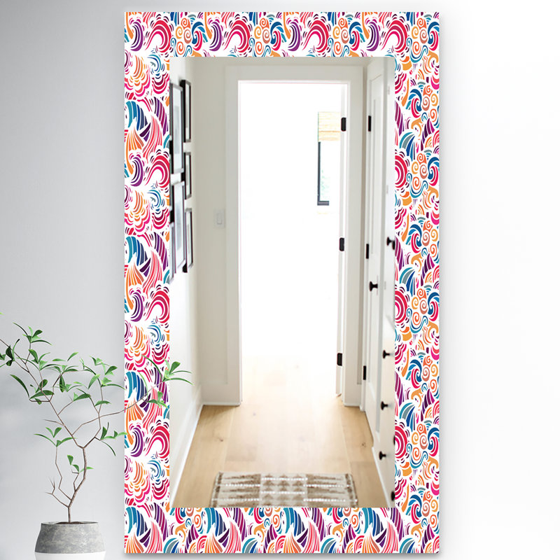 Miroir mural en mosaïque moderne, H 39,4 po x l 29,5 po