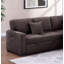 Coussin de salon modulaire réversible de style moderne avec rangement escamotable 3 pièces