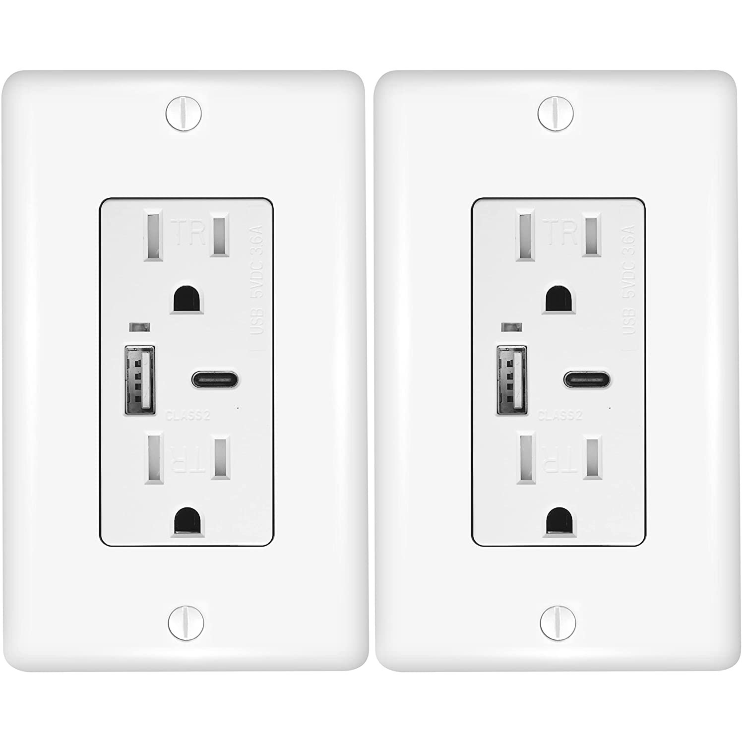Faith 15 Amps Tamper Resistant Decorator Outlet with USB Port Wayfair