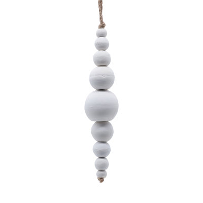 7'' Solid Wood Ball Ornament