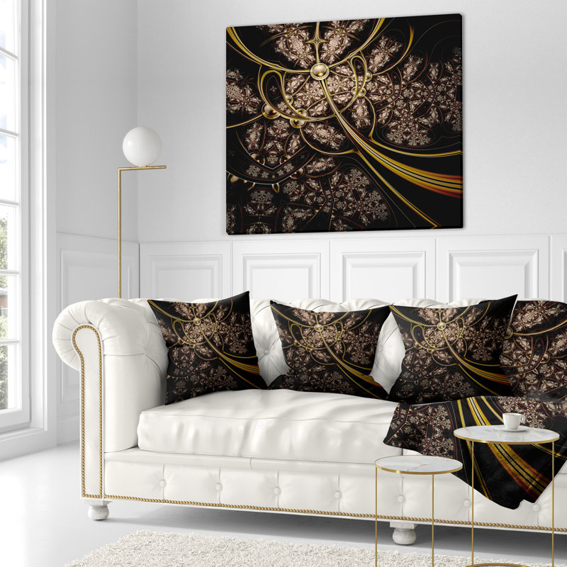 Coussin lombaire abstrait, Rectangulaire, 12 po x 20 po