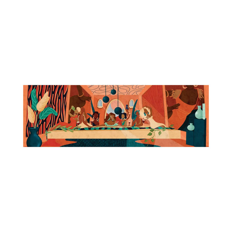 «Last Supper» - Impression panoramique, Sans cadre, H 12 po x l 36 po x P 1,5 po, Toile tendue