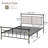 Metal 38.7" Bed Frame with Headboard-1553931115