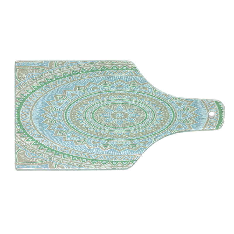 Planche à découper en verre trempé Ambesonne Mandala