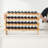 36 Bottle Stackable Modular Wine Rack Bamboo Wood Display Shelf 4-Tier-195008516