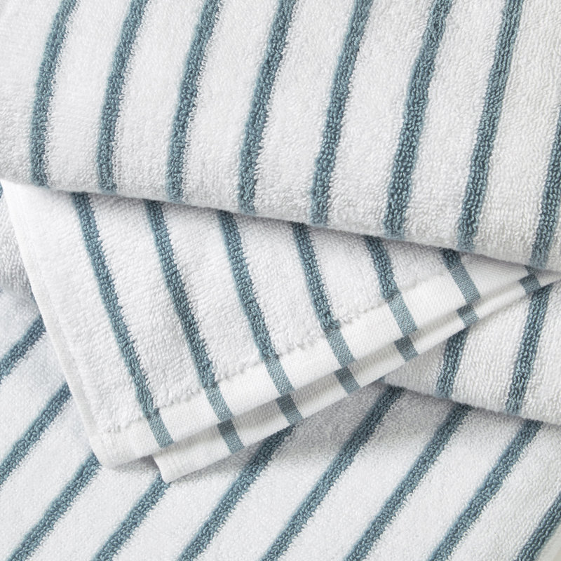 Serviette de plage 100% coton Carley Carley, Bleu clair