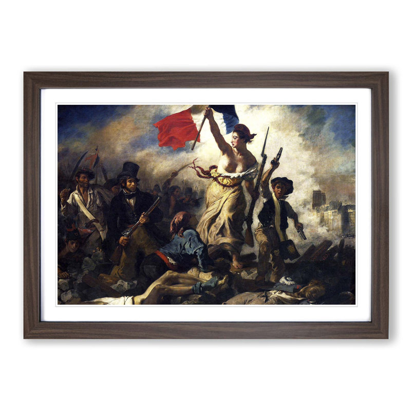 Eugene Delacroix - Single Picture Frame Painting, Walnut