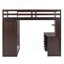Lit mezzanine simple avec bureau et garde-robe