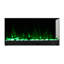 Brayden Studio 117cm W Black Electric Fireplace with 5120 BTU