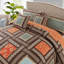 Ensemble de courtepointe en coton patchwork fait à la main HoneiLife Golden Harvest Fields 3 pièces-125173488-125173491
