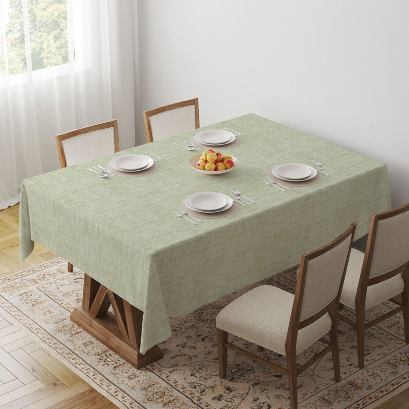 Nappe Ayaan Premium (55 x 71 pouces), 65% coton / 35% polyester, facile à nettoyer | Lavable à la machine, va au sèche-linge, repasse | Parfait pour la salle à manger, les fêtes et les occasions spéciales, design élégant et durable