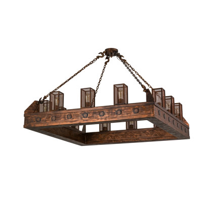 Lustre à plusieurs niveaux avec accents en cristal 12 lumières unique Dontae