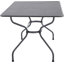 6 - Person Steel Patio Dining Set Umbrella Hole Included Rectangular Table with Cushions Included